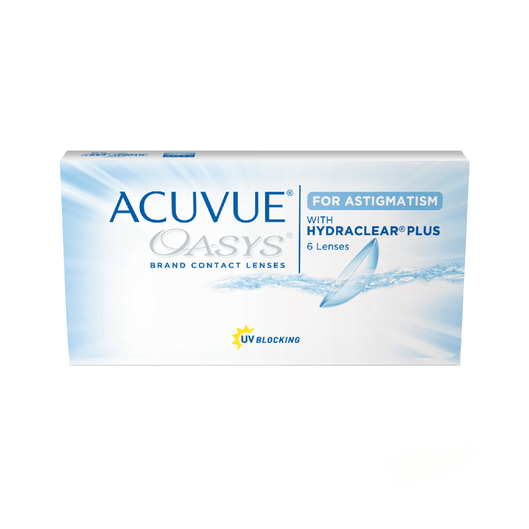 Acuvue Oasys P/ Astig C/ Hydraclear Plus Incolor -9,00 -2,25 20°