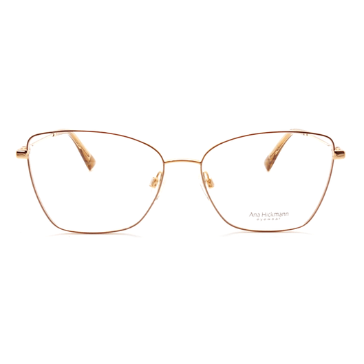 Armação Ana Hickmann AH1405 01A 55 - Dourado Armação Ana Hickmann AH1405 01A 55 - Dourado