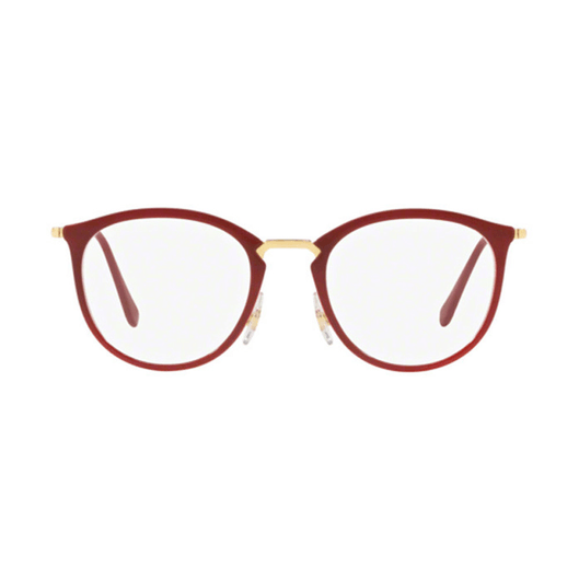 Armação Ray Ban RX7140 5854 51 - Vermelho Armação Ray Ban RX7140 5854 51 - Vermelho