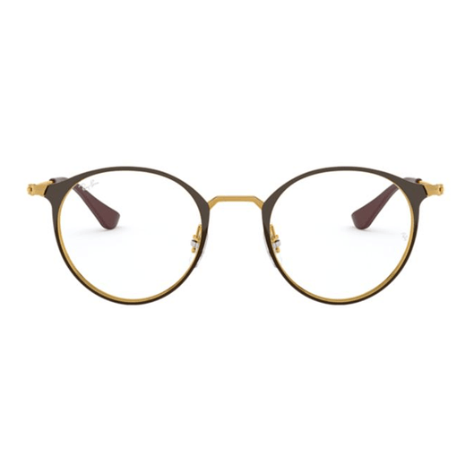 Armação Ray Ban RX6378 3069 49 - Marrom Armação Ray Ban RX6378 3069 49 - Marrom