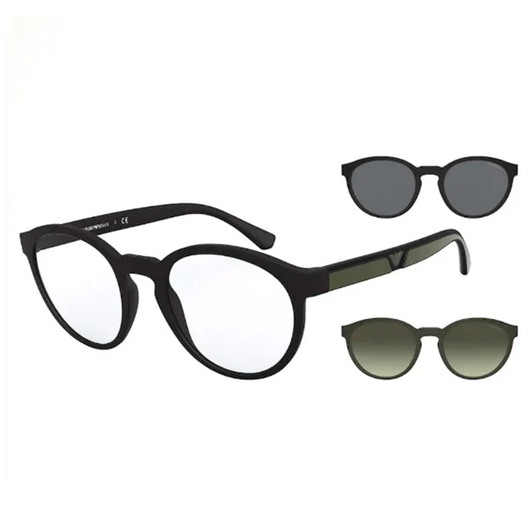 Armação Emporio Armani EA4152 50421W 52 - Preto Armação Emporio Armani EA4152 50421W 52 - Preto