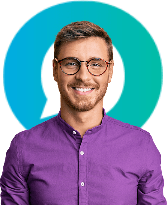 Modelo usando óculos